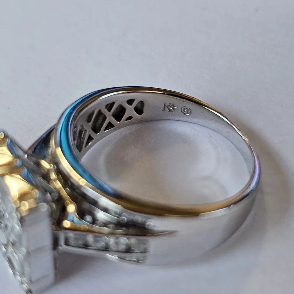 NOT FOR SALE JTV 2.37ctw High Grade CZ Invisible Set Platineve®Ring - Picture 9 of 17